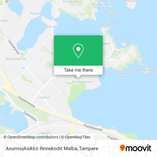 Asumisyksikkö Rinnekodit Melba map