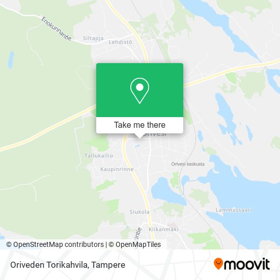 Oriveden Torikahvila map