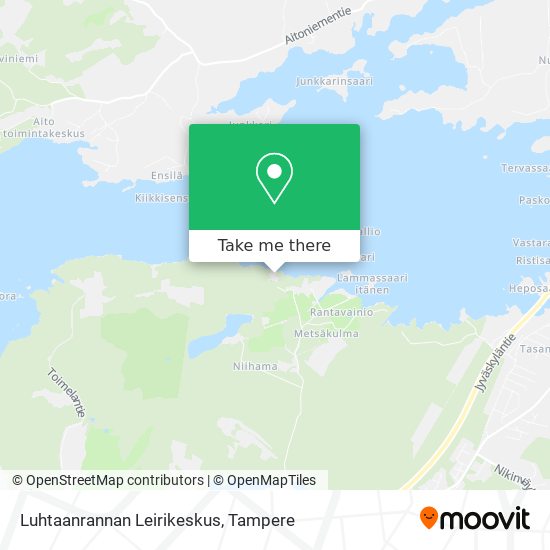 Luhtaanrannan Leirikeskus map