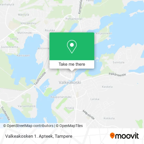 Valkeakosken 1. Apteek map