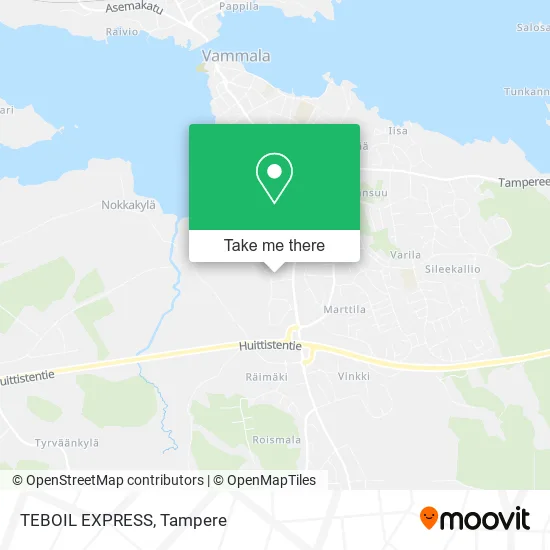 TEBOIL EXPRESS map