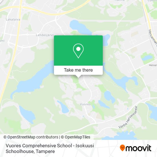 Vuores Comprehensive School - Isokuusi Schoolhouse map