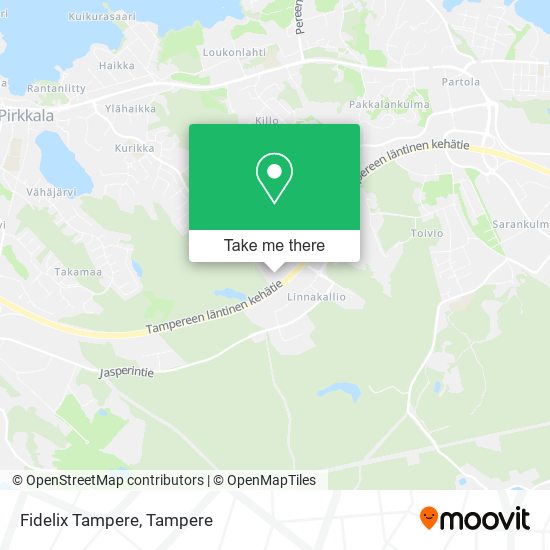 Fidelix Tampere map