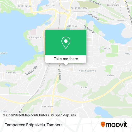 Tampereen Eräpalvelu map
