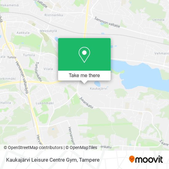 Kaukajärvi Leisure Centre Gym map