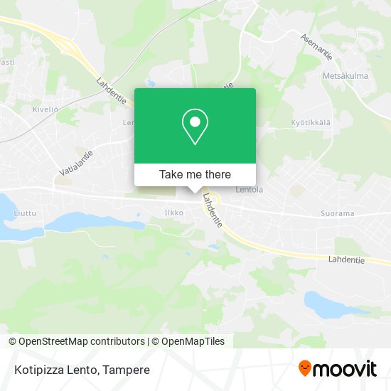 Kotipizza Lento map