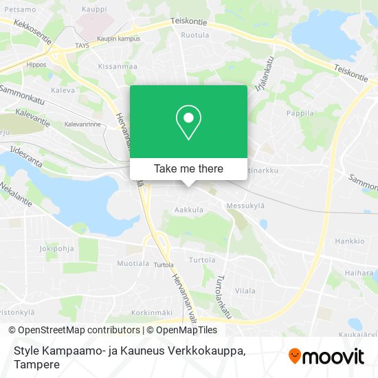 Style Kampaamo- ja Kauneus Verkkokauppa map