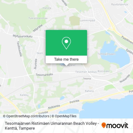 Tesomajärven Ristimäen Uimarannan Beach Volley -Kenttä map