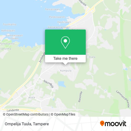 Ompelija Tuula map