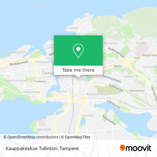 Kauppakeskus Tullintori map