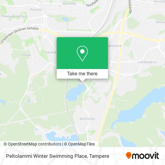 Peltolammi Winter Swimming Place map