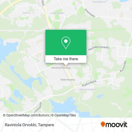 Ravintola Orvokki map