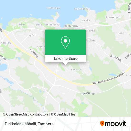 Pirkkalan Jäähalli map