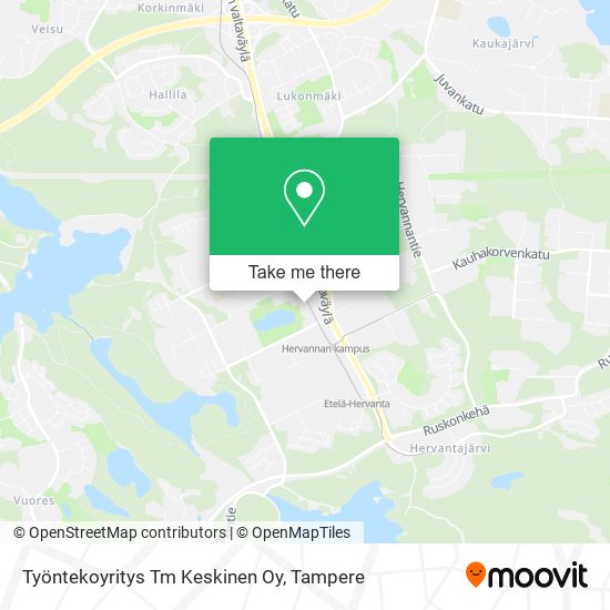 Työntekoyritys Tm Keskinen Oy map