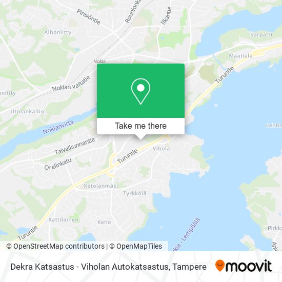 Dekra Katsastus - Viholan Autokatsastus map