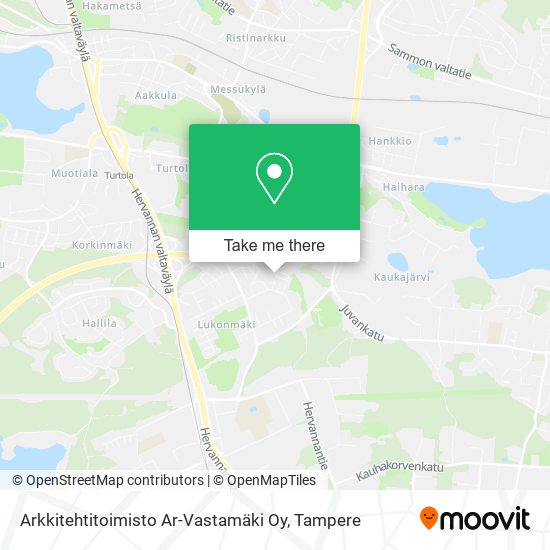 Arkkitehtitoimisto Ar-Vastamäki Oy map