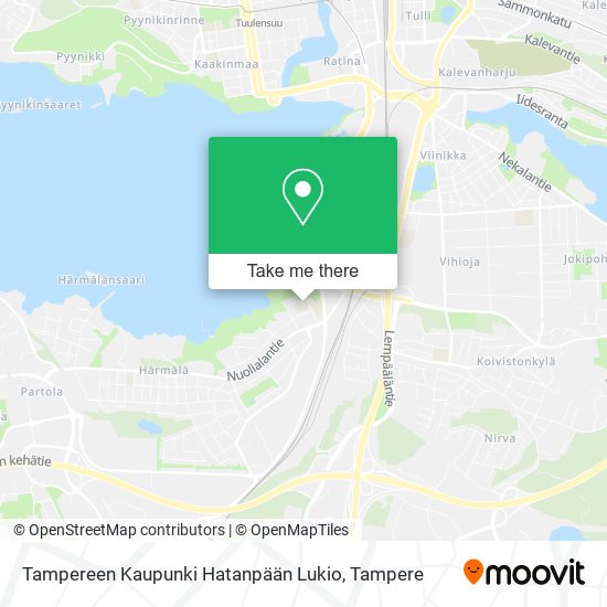 Tampereen Kaupunki Hatanpään Lukio map