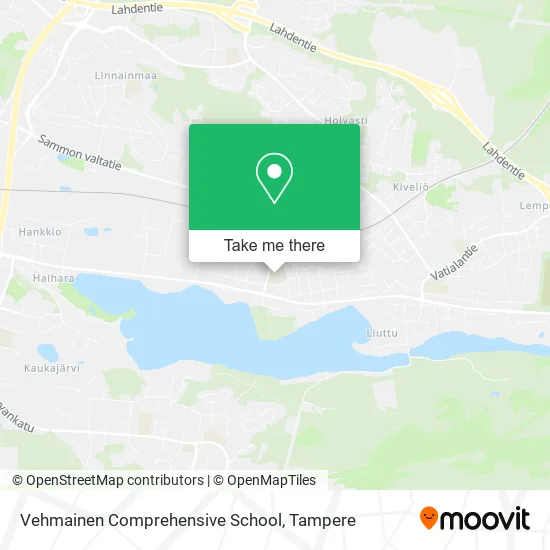 Vehmainen Comprehensive School map