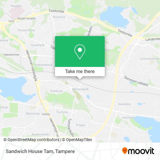 Sandwich House Tam map