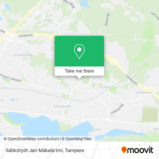 Sähkötyöt Jari Mäkelä tmi map