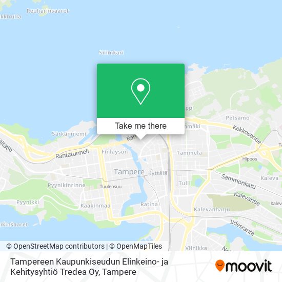 Tampereen Kaupunkiseudun Elinkeino- ja Kehitysyhtiö Tredea Oy map