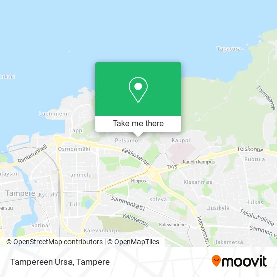 Tampereen Ursa map