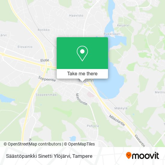 Säästöpankki Sinetti Ylöjärvi map