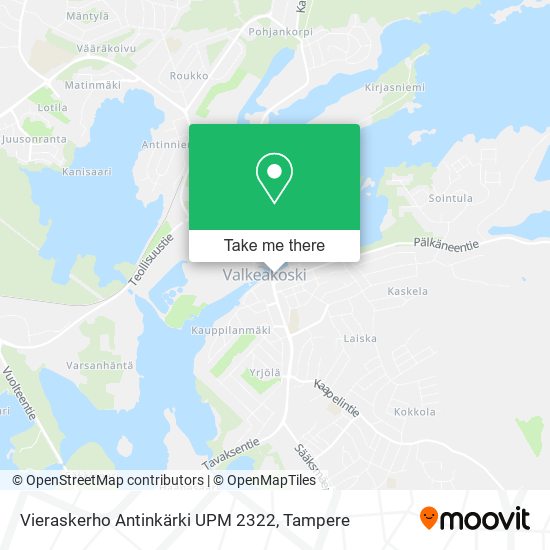 Vieraskerho Antinkärki UPM 2322 map