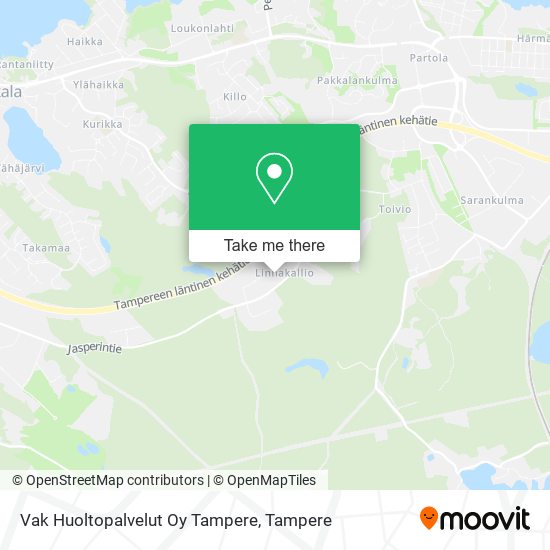 Vak Huoltopalvelut Oy Tampere map