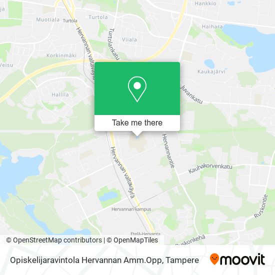 Opiskelijaravintola Hervannan Amm.Opp map