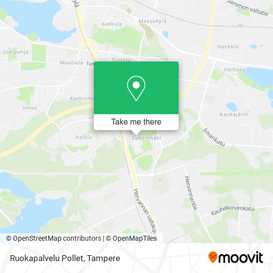 Ruokapalvelu Pollet map