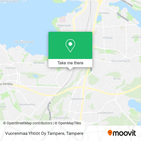 Vuorenmaa Yhtiöt Oy Tampere map