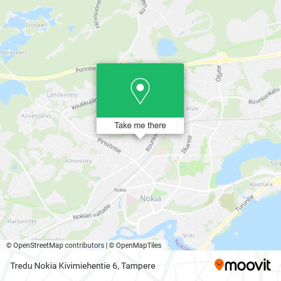 Tredu Nokia Kivimiehentie 6 map