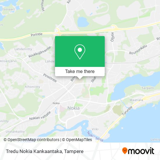 Tredu Nokia Kankaantaka map