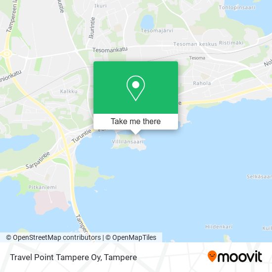 Travel Point Tampere Oy map