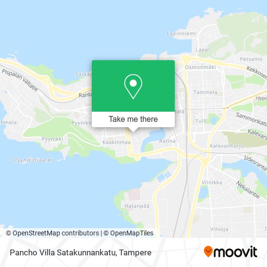 Pancho Villa Satakunnankatu map