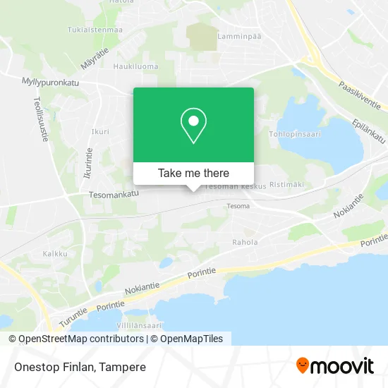 Onestop Finland map