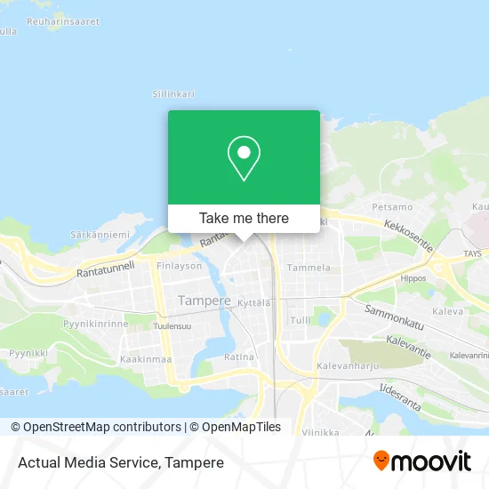 Actual Media Service map
