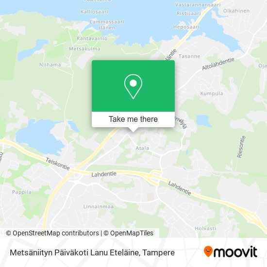 Metsäniityn Päiväkoti Lanu Eteläine map