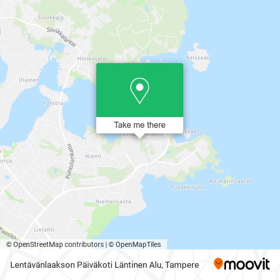 Lentävänlaakson Päiväkoti Läntinen Alu map