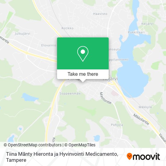 Tiina Mãnty Hieronta ja Hyvinvointi Medicamento map