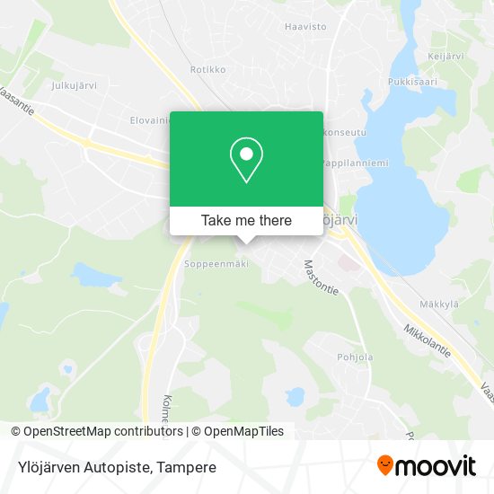 Ylöjärven Autopiste map