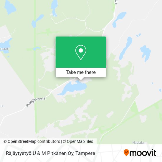 Räjäytystyö U & M Pitkänen Oy map
