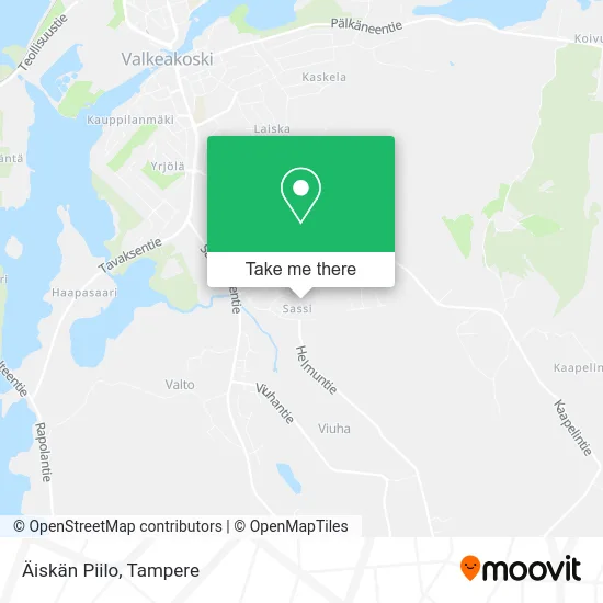 Äiskän Piilo map