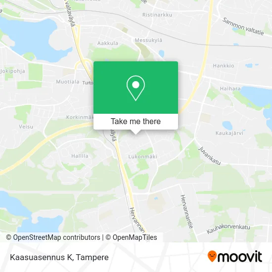 Kaasuasennus K map