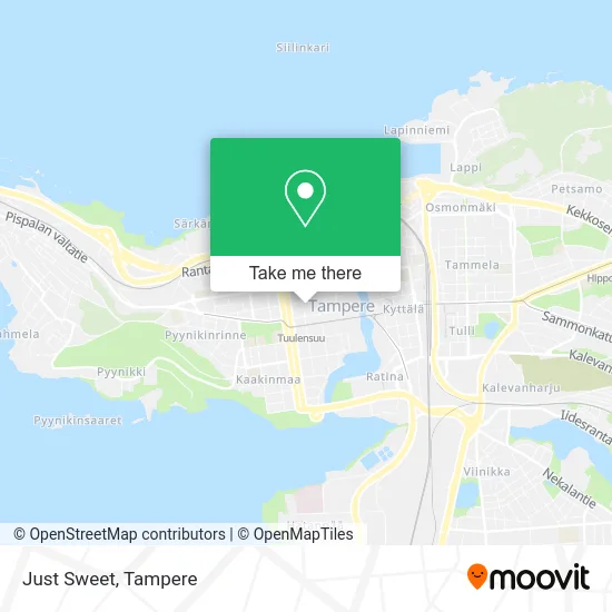 Just Sweet map