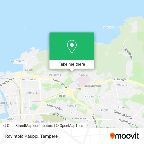 Ravintola Kauppi map