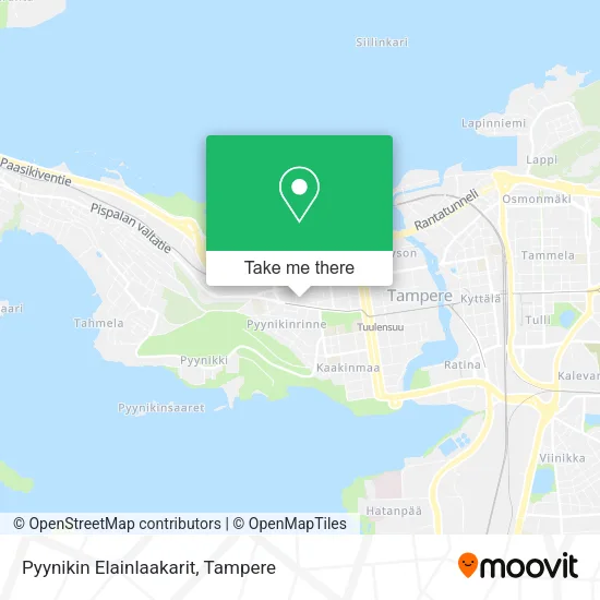 Pyynikin Elainlaakarit map