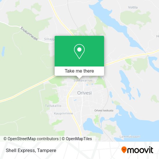 Shell Express map