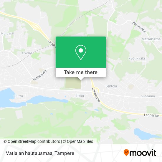 Vatialan hautausmaa map